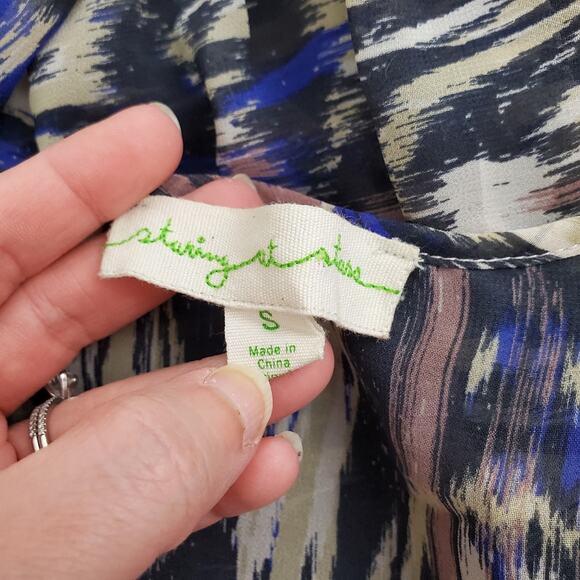 Urban Outfitters Chiffon Peasant Blouse - Picture 9 of 10